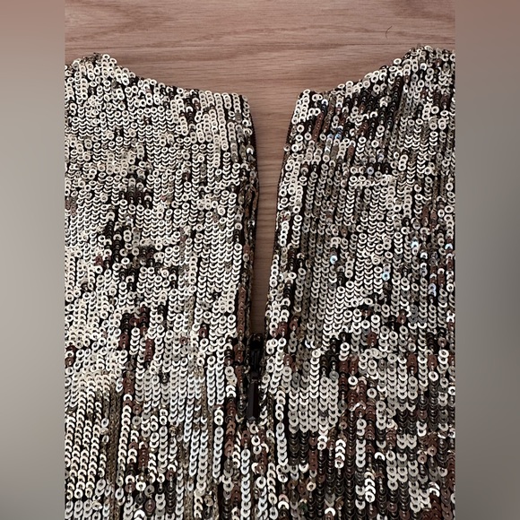 Tory Burch Gold Sequin Mini Dress Size XS, Perfect Condition - Picture 3 of 9